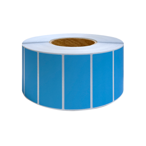 컬러유포 (파란색) 70x35(mm) / 3000매 / 컬러라벨 / 신선라벨 / 납품라벨 / 검사라벨
