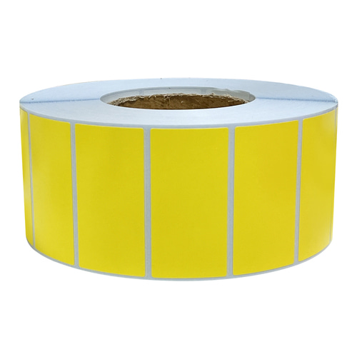 컬러유포 (노란색) 70x35(mm) / 3000매 / 컬러라벨 / 신선라벨 / 납품라벨 / 검사라벨