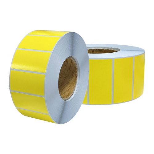 컬러유포 (노란색) 70x35(mm) / 3000매 / 컬러라벨 / 신선라벨 / 납품라벨 / 검사라벨