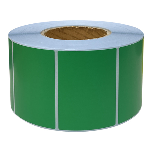 아트지 컬러라벨(초록색) / 80x60(mm) / 1500매 / 신선라벨 / 납품라벨