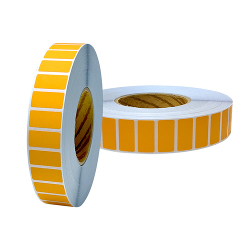 컬러 아트지 (주황색) 30x15(mm) 75지관 6000매 / 색상스티커 바이오 제약 적합 부적합 컬러 검수 라벨